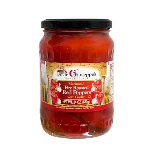 Uncle Giuseppe’s Marinated Fire Roasted Red Peppers with Garlic –