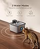 FEELNEEDY Fontanella per Gatti senza Fili, 3.2L Fontana per Gatti Acciaio Inox con Sensore di Movimento, Lavabile in Lavastoviglie, Visualizzazione del Filtro, 4000 mAh Batteria