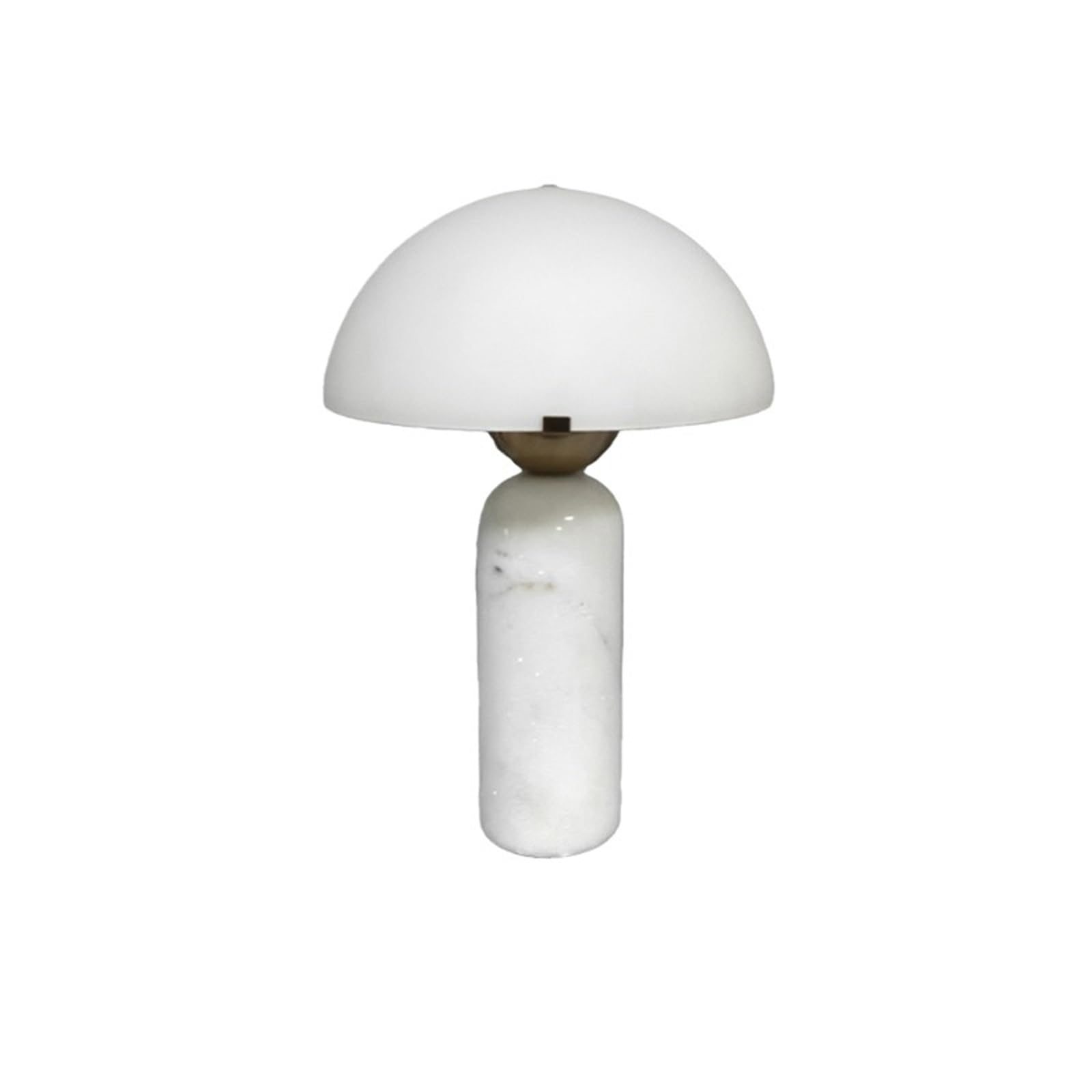 Zthyshoz White Table Lamp Stone Table Lamp Glass Living Room Coffee Study Bedside Bedroom Decoration(White)