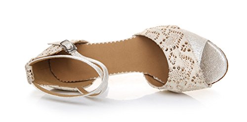 Tda Women's Fashion Ivory Lace Rhinestone Ankle Wrap Salsa Tango Ballroom Latin Modern Dance Wedding Shoes 5 M Us #TOP4