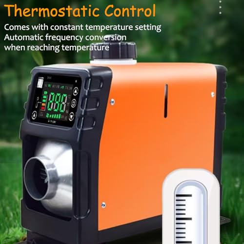 Grzejnik postojowy na olej napędowy 2 kW, 12-72 V, zestaw cichego nagrzewnicy powietrza z automatyczną regulacją temperatury, 6-krotnie system ochrony do samochodów osobowych