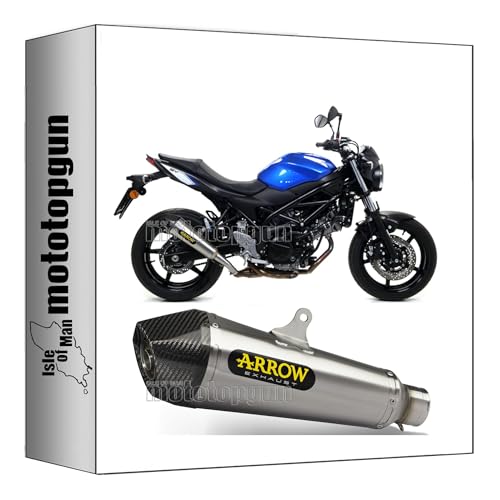 Tubo de escape Arrow X-Kone transforma tus rutas en Suzuki SV 650 2016 a 2023 por curvas y ciudad