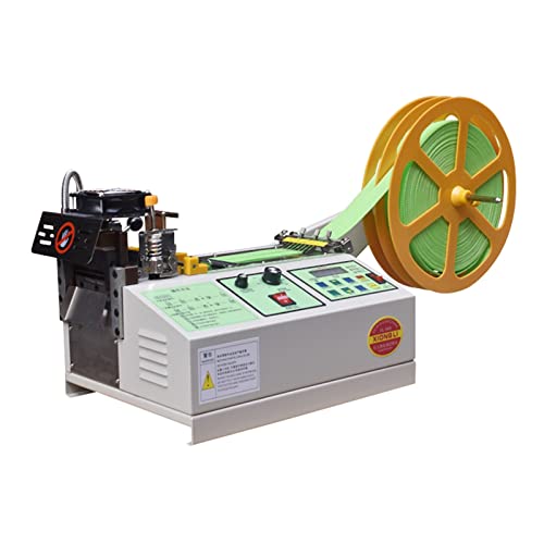 Máquina de corte de cinta de cinturón de tela caliente y fría for computadora, máquina de cinta adhesiva mágica automática, herramientas de corte elástico(987 hot 110)