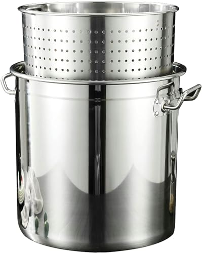 Olla de vapor para cangrejos de río y mariscos en reuniones familiares al aire libre