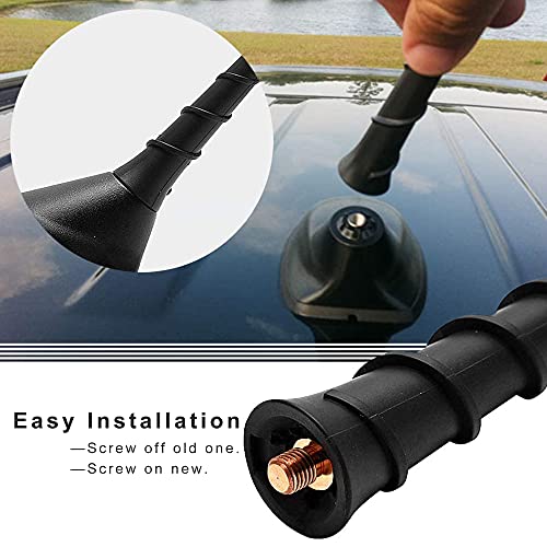 Image of BASIKER 4.5 Inch Antenna Fit for 2010-2026 Jeep Cherokee Grand Cherokee | Fit forJeep Latitude trailhawk laredo 4x4 limited Compass Renegade, Short Car Roof Antenna Replacement 5091100AA 68297936AA