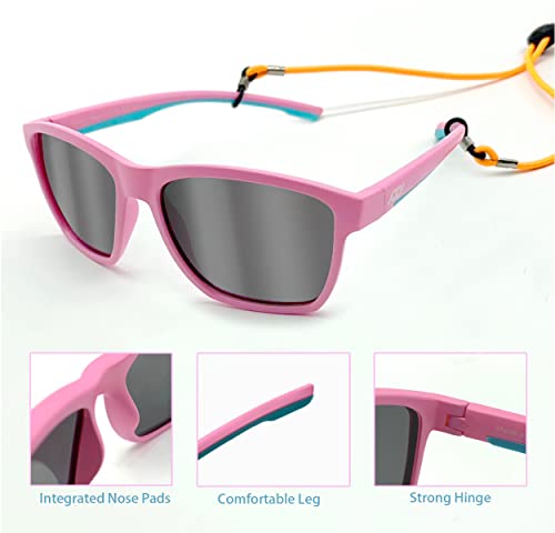 XII WY Kids Sunglasses Polarized UV Protection Flexible Rubber Glasses Shades for Boys Girls3