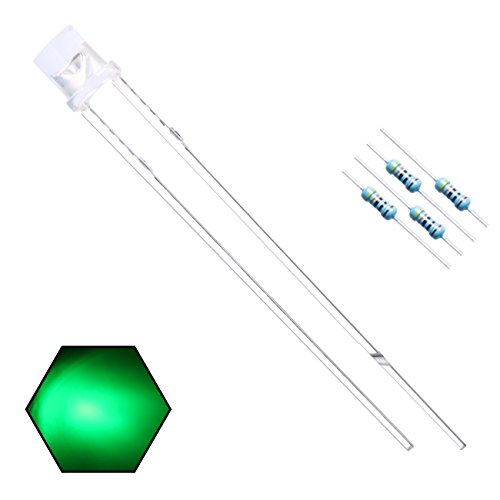 EDGELEC 3 mm grüne LED-Dioden, 100 Stück