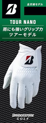 Bridgestone Golf Glove TOUR NANO White 24cm Mens GL2509WH24