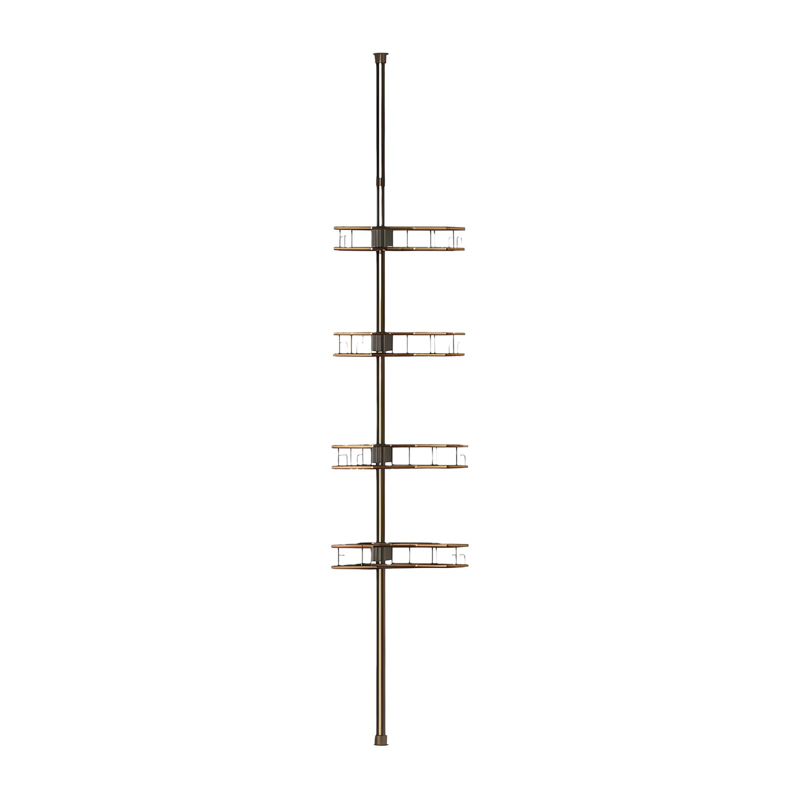 DSLKGWE Space Bathroom Rack Equipped for Customes Storage Including Drain Holes and Rustproof Construction Bathroom Shelf