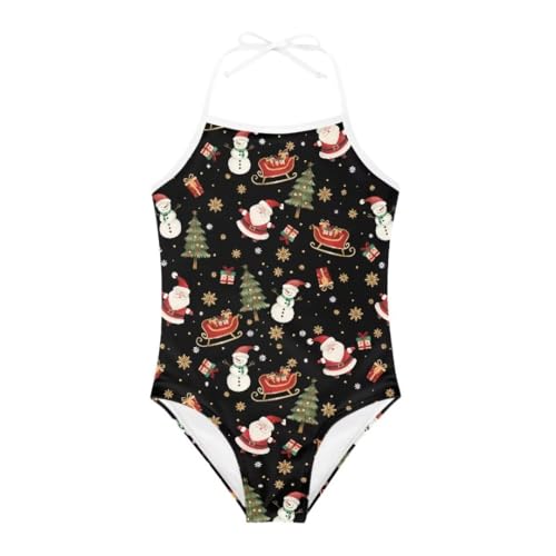 Image of Christmas Holiday One-Piece Swimsuits Beach Swimwear Bathing Suit for 3-10 Years Girls