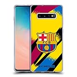 Head Case Designs Officially Licensed FC Barcelona Third Goalkeeper 2019/20 Crest Kit Soft Gel Case Compatible with Samsung Galaxy S10+ / S10 Plus