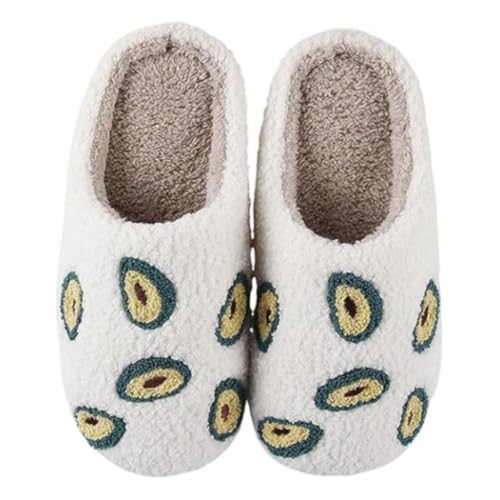 Cute Fun Fruit Slippers - Strawberry Peach Cherry Soft Comfy Indoor Winter Slip-on Women Men3