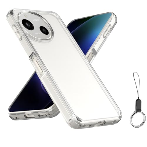 AQUOS sense9 用 ケース 純透明のデザイン SH-53E SHG14 SH-M29 アクオス センス9 ケース 米軍MIL規格取得 ハイブリット TPUバンパー PCマイクロドット加工 耐衝撃 黄ばみなし 指紋防止 擦り傷防止 AQUOS se