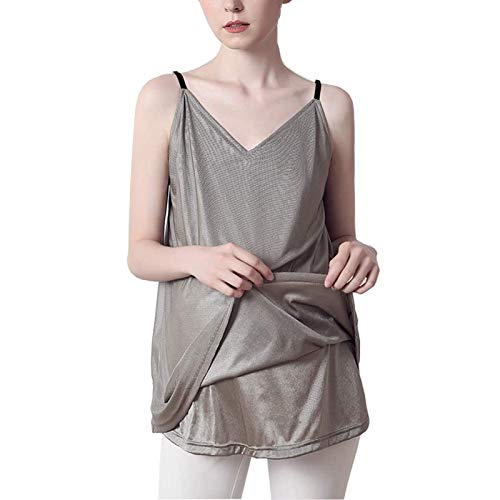 ZCVB Vêtements De Maternité Anti-Radiation Robe Bouclier 360 ° 5G Et EMF Gilet Lavable en Fibre d'argent pour Femmes Enceintes 4 Saisons Allaitement Maternel,L Cover