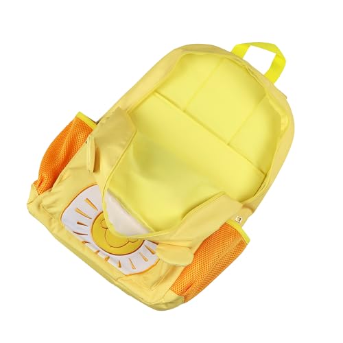 Image of Mad Engine Care Bears Backpack Funshine Bear Embroidered Design 16 inch Book Bag with 3D Ears