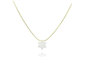 14K Gold Filled Elegant, Dainty Magen David Necklace for Women and Girls