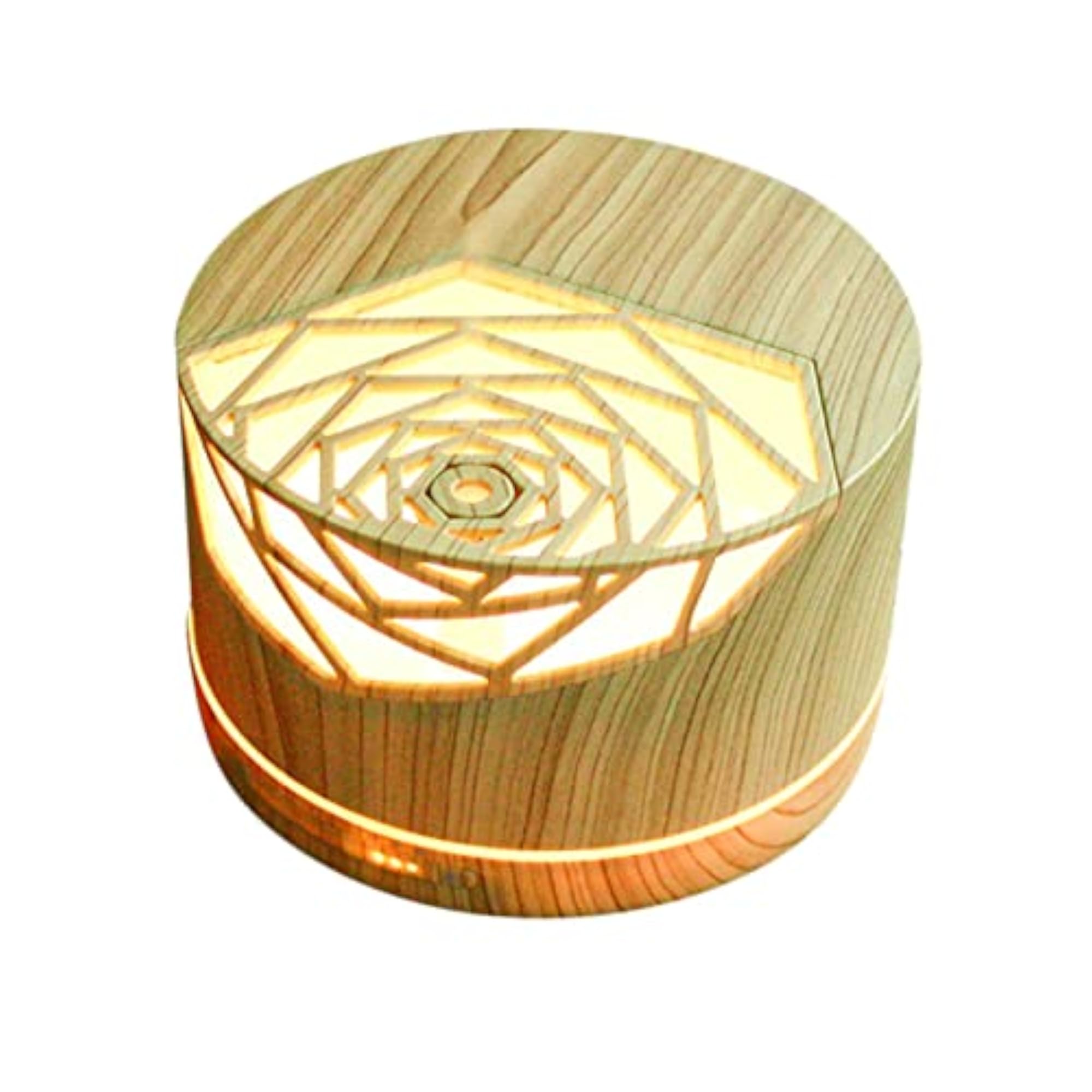 Light Wood Grain Aromatherapy Diffuser, 400ml USB Essential Oil Diffuser