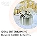 OGGI Stainless Steel Double Wall Party Tub - Holds up to 4 bottles of wine or champagne. Size 11