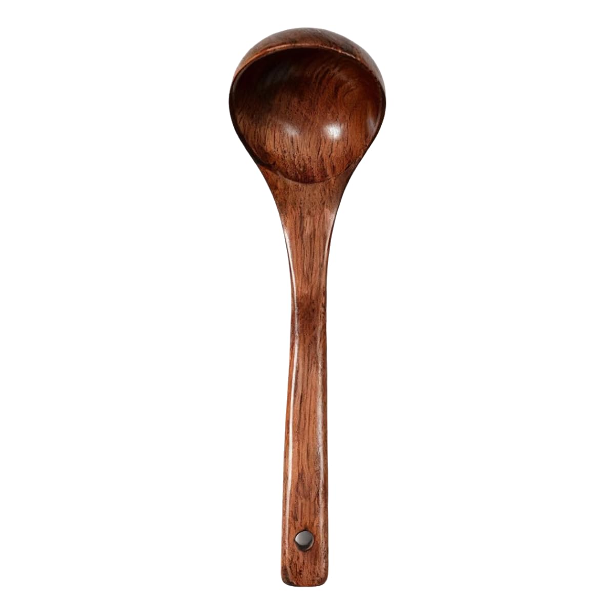 Solid wood large and small spatulas, spoons and kitchenware set of four pieces, wooden cooking tools (1, Soup spoon)