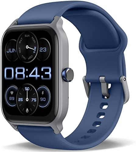 Smart Watches for Men Women (Answer/Make Call), Alexa Built in, 1.8" Full Touch Screen Fitness Tracker with Heart Rate SpO2 Sleep Monitor IP68 Waterproof Smart Watch for iPhone Android Phones