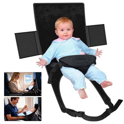 TRELC Portable Baby Airplane Bed, Toddler Airplane Bed for 1-12 Months Old Baby, Babies Infant Beds for Flight, Baby Travel Essential for Flying
