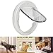 QANYEGN Dog Door, Two Way in Out Safety Pet Door, Magnetic Closure Round Plastic Dog Cat Flap for Small Medium Dogs and Puppies