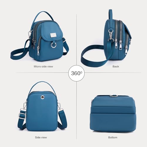 Crossbody Bags for Women Lightweight Nylon Phone Purse Small Travel Wallet4