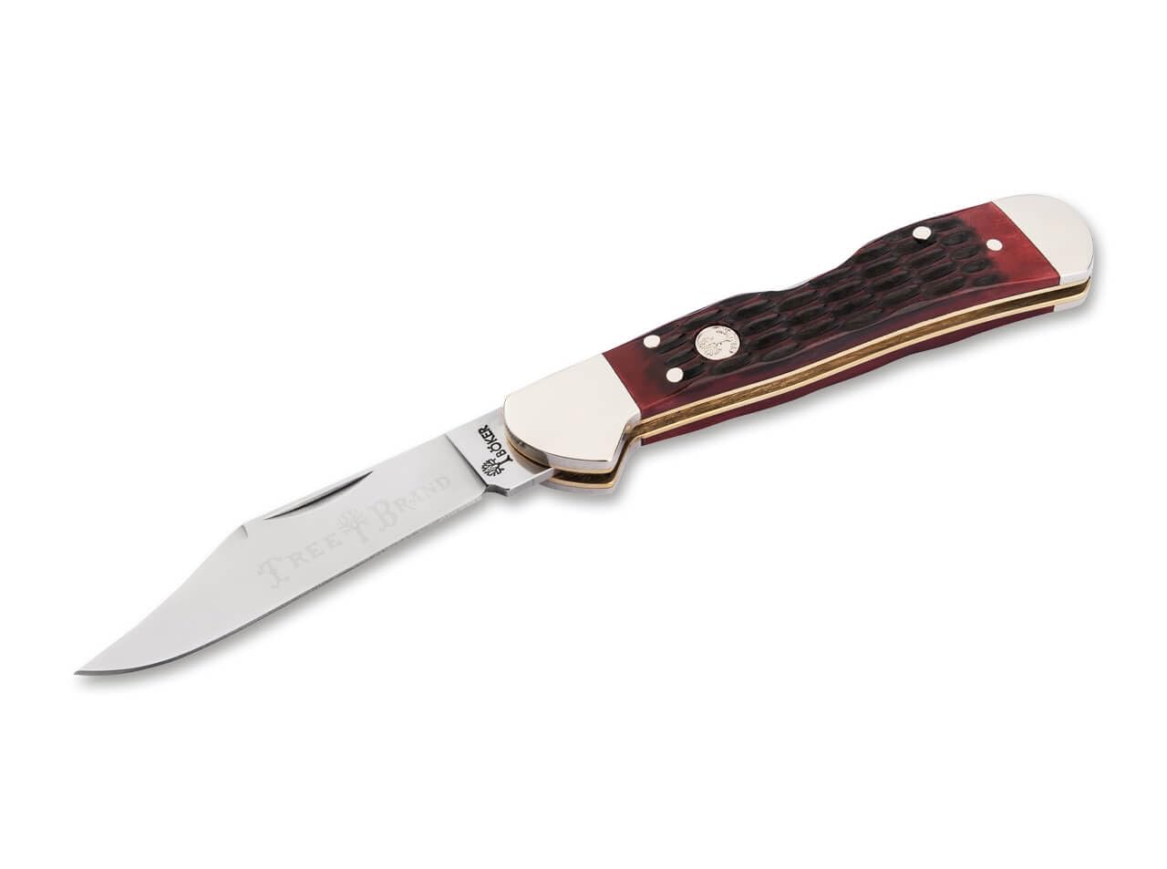 Boker Mini Copper head Lock 2.63 Inch Folding Pocket Knife, Red Jigged Bone Handle, Traditional Series 2.0, Made In Germany