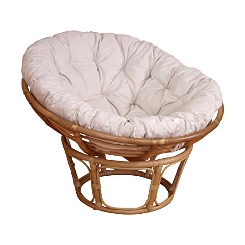 moebel direkt online Papasansessel, Durchmesser 110 cm Sessel mit Kissen Cover