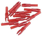 Arrow Nocks for ID .165 in / 4.2 mm Arrow Shaft, 12 Pack, Plastic Arrow Tails for Coumpound/Recurve