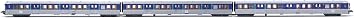 Jouef HJ4184 SNCF 3-unit pack RIO80 Centre Rolling Stock - Coaches, Grey & Blue