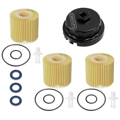 CAROTUPY Oil Filter Wrench Socket and 04152-YZZA1 Engine Oil Filter Kit |…