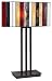 Striped Art Glass Iron Base Table Lamp