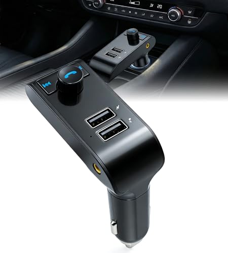 LuxBlue Transmetteur FM Bluetooth, Adaptateur Audio sans Fil pour...