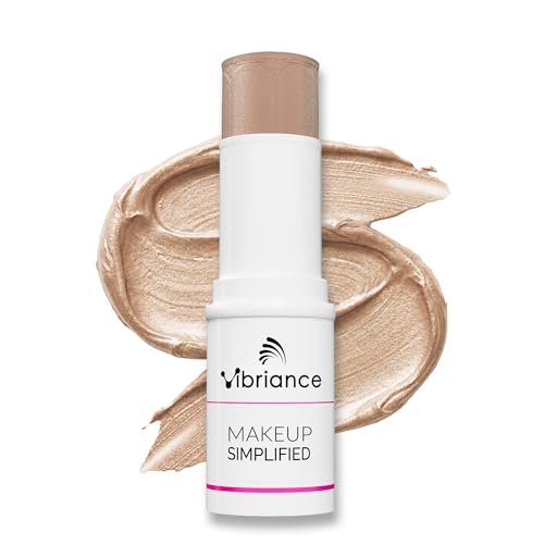 Vibriance Highlighter Shimmer Stick - All-in-One, Mature Skin Highlighter - Lips, Cheeks, Eyes Cosmetics for Older Women - Makeup Simplified in Illuminate