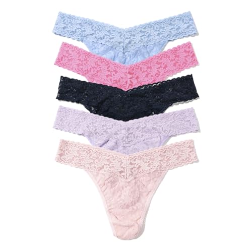 Image of hanky panky - Signature Lace Original Rise Thongs: Essentials Edition | One Size 4-14 | Lace Lingerie Underwear | 3 or 5 Pack