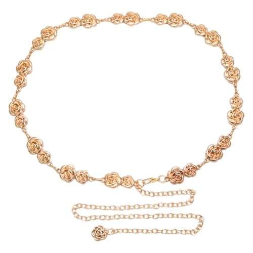 Western Metal Concho Belt for Women, Boho Cowgirl Chain Belts for Dress Jeans Country Concert