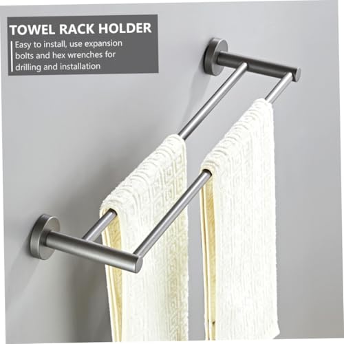 Porte-serviettes cuivre double installation facile murale bain