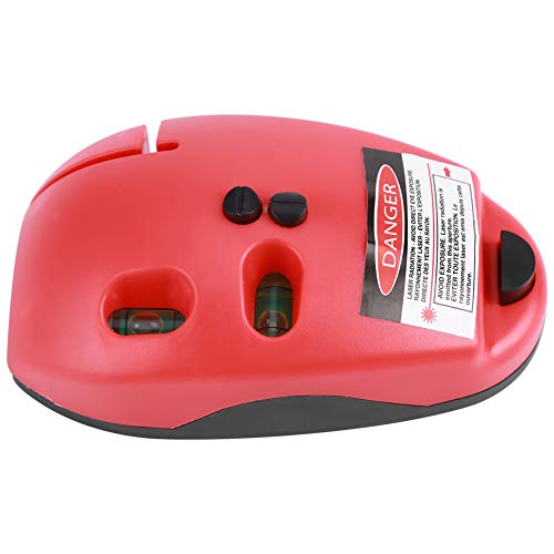 Laser vert 2 lignes ligne horizontale verticale niveau laser infrarouge niveau laser à angle droit niveaux d'outils de mesure pour la construction(rouge)