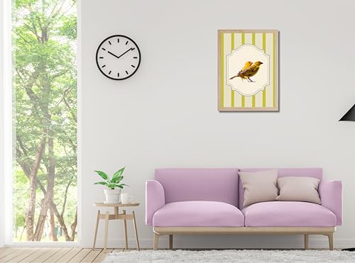 Image of Modern Scenery Bird Wall Art Frame | Pinterest Inspired Aesthetic Wall Decor | Bird Photo Frame | Ready to Hang Minimal Nature Frame for Living Room Bedroom & Office | (Design 6)