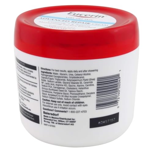 Image of Eucerin Creme Advanced Repair 16 Ounce Jar (473ml) - Pack of 2