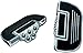 Kuryakyn 4351 Motorcycle Foot Control Component: Premium Folding Boards for Driver or Passenger Floorboards, Chrome, 1 Pair