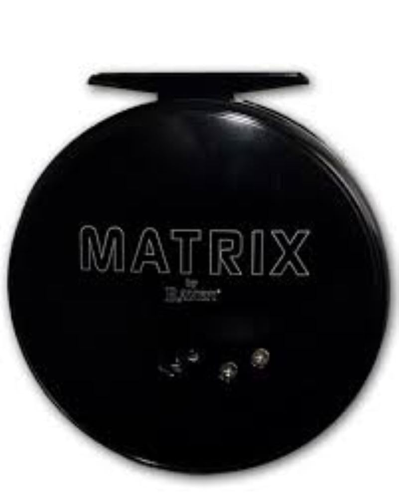 Raven Matrix 4 3/8" Black Centerpin Float Fishing Reel