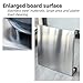 VyhPJg Stainless Steel Dunnage Racks, Commercial Low Shelf for Floor, Heightened Furniture Appliances Pedestal, All-Welded Parts Storage Rack, for Restaurants, Kitchens, Garages(100cm/39.4in)