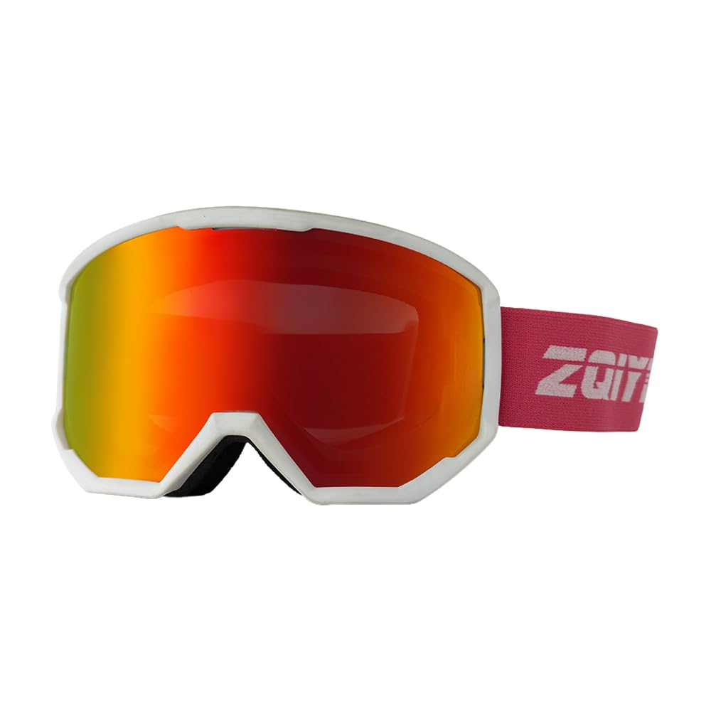 OTG Gogle narciarskie, podwójne soczewki, gogle narciarskie, snowboardowe, przeciwmgielne, ochrona przed promieniowaniem UV, dla mężczyzn i kobiet, kompatybilne z kaskiem