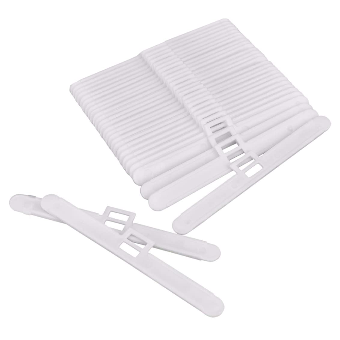 Vertical Blind Top Hangers Double Hole Blind Accessories for 127mm Slats 50PCS 11.5cm Blind Double Hole Hangers 127mm Blind Top Hangers Vertical Blind Slat Hangers Set Blind Window Accessories