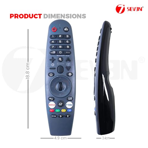 Image of 7SEVEN Compatible of Compaq WebOS Tv Remote Original HUEQ A Series Suitable for 32 43 50 55 Inch Ultra HD Smart 4K Magic Remotes Control Non Voice Command