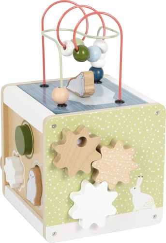 Cube de motricité bébé en bois pour stimuler la concentration