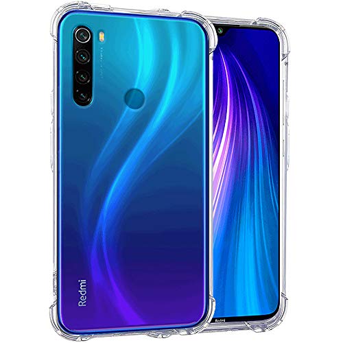 Image of TheGiftKart Crystal Clear Back Cover Case for Xiaomi Redmi Note 8 | Shockproof Soft TPU Case | Cushioned Edges for Ultimate Protection Back Cover Case (TPU, Transparent)