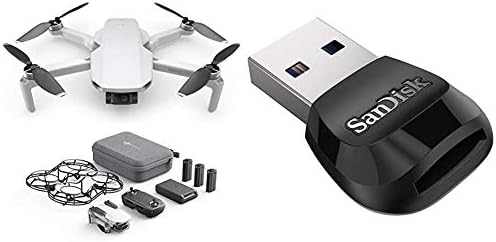 DJI Mavic Mini - Ultralight and Portable Drone, Battery Life 30 Minutes, Transmission Distance 4 KM, 3-Axis Gimbal, 12 MP, HD Video 2.7K, Lightweight, Easy to Edit and Share, QuickShots